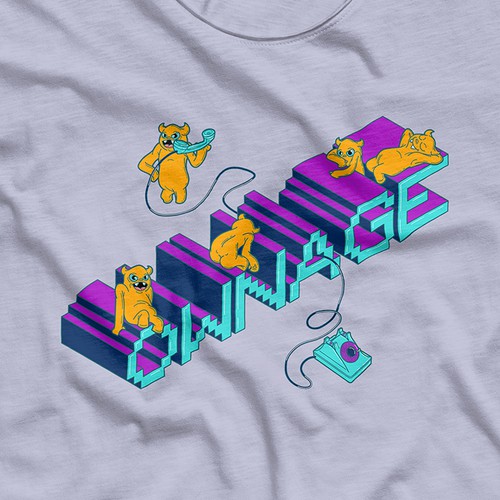 Bold t-shirt with the title 'T-shirt design contest entry'