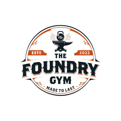 Athlete logo with the title 'The Foundry Gym'