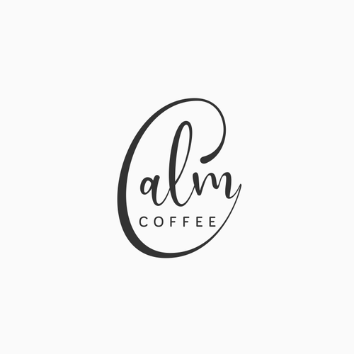 Grain logo with the title 'Calm Coffee'