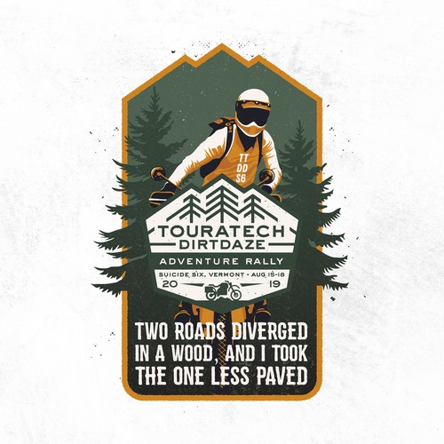 Rally design with the title 'Touratech Dirtdaze'
