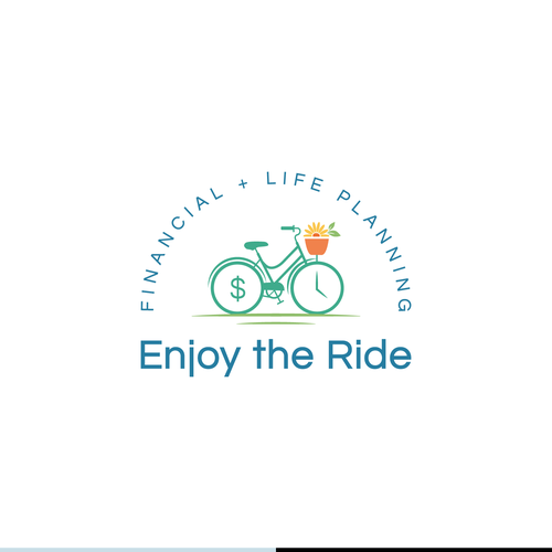 Event planning logo with the title 'Enjoy the Ride - Financial Brand'