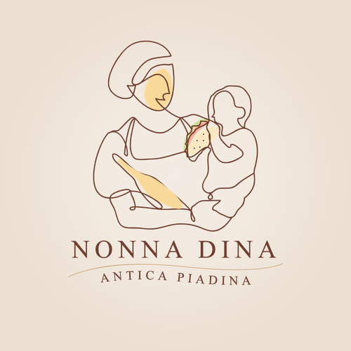 Nostalgic logo with the title 'Sophisticated and organic logo for an Italian Restaurant'