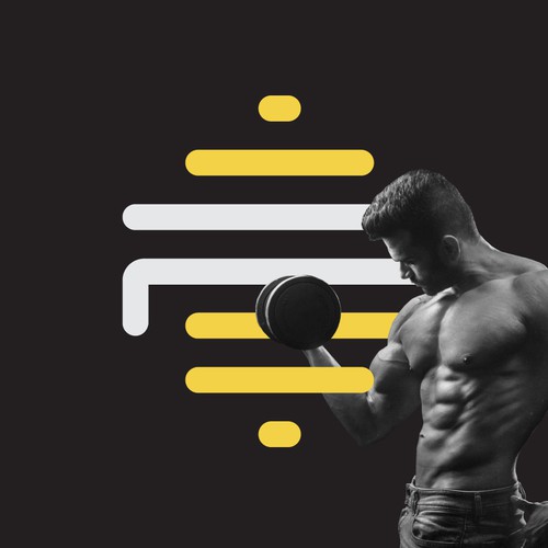 Lifestyle design with the title 'Fitness Logo and Branding'