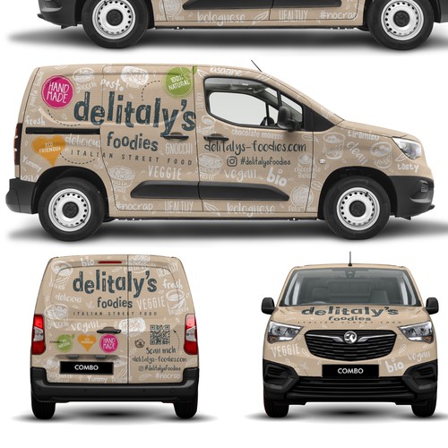 Cool design with the title 'URBAN COOl STREETFOOD van'