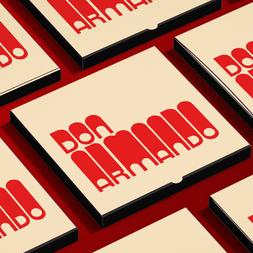 Italian food design with the title 'DON ARMANDO - ITALIAN FOOD LOGO'