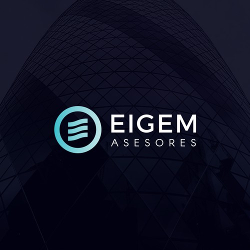 Wave brand with the title 'Eigem Asesores - Logo proposal for tax advisory from Ibiza.'