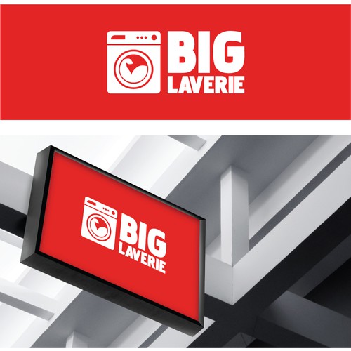 Laundry design with the title 'Laundry and Dry Cleaning services logo'