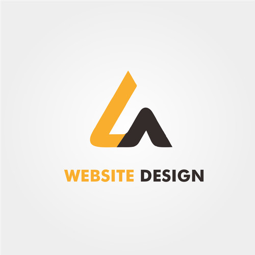 Web design logo with the title 'LA Website Design'
