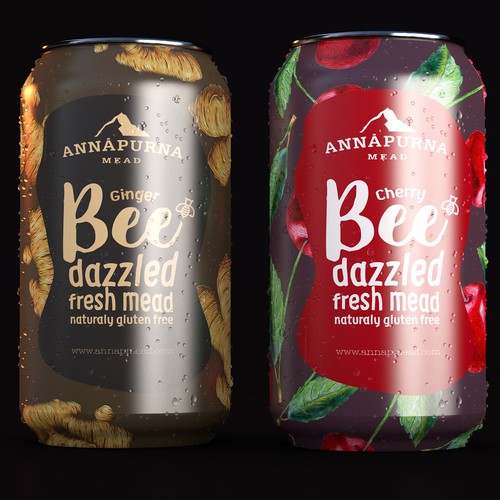 Branding label with the title 'Mead packaging'