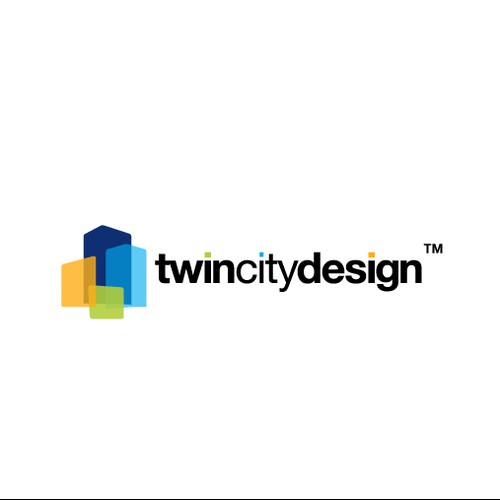 Transparent logo with the title 'Twin City Design'