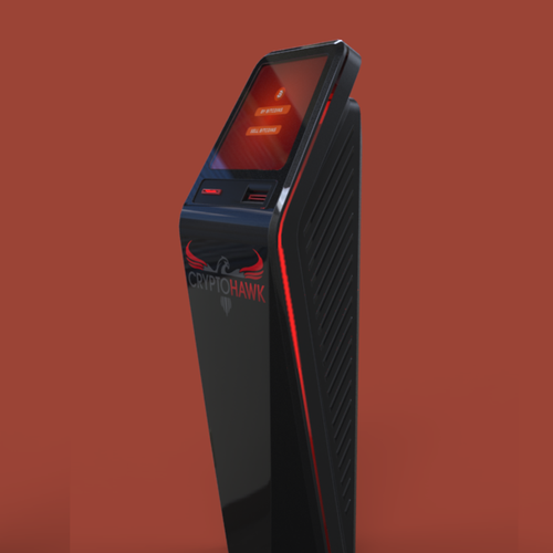 Blender 3D design with the title 'АТМ'