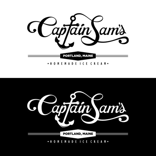 Logo artwork with the title 'Create vintage lettering design for a Maine business'