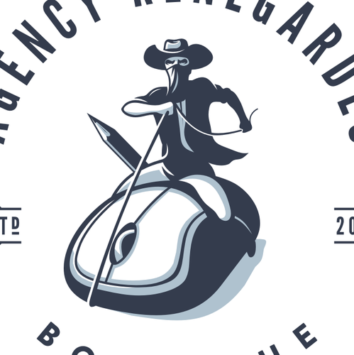 Character logo with the title 'agency renegades'