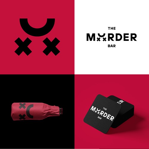 Sport club logo with the title 'The Murder Bar'
