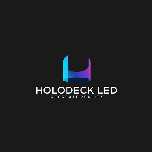 LED lighting design with the title 'Vibrant and modern logo for Holodeck Led brand'