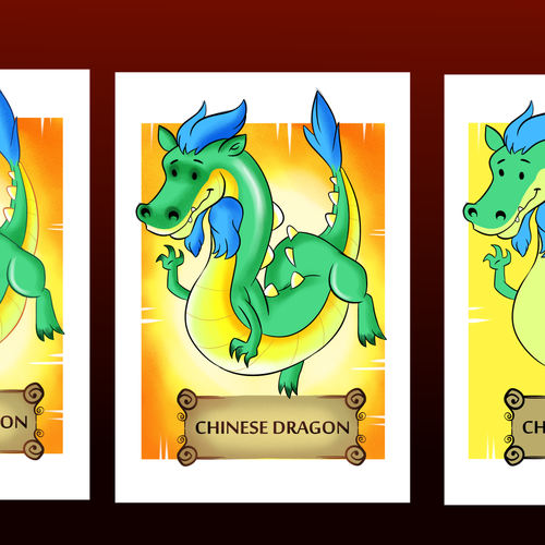 Dragon artwork with the title 'Illustration '