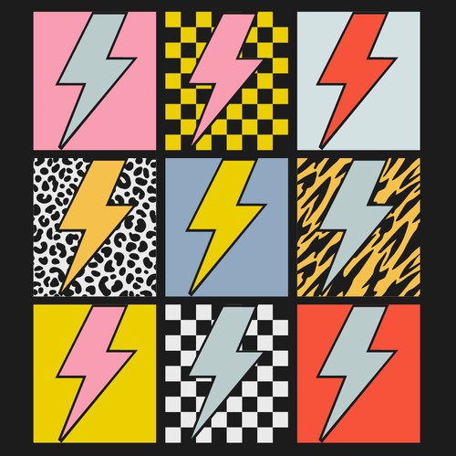 Band t-shirt with the title 'AC/DC-Inspired T-Shirt Artwork Design'