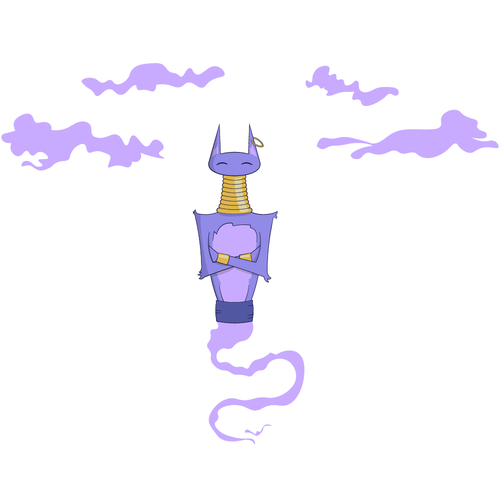 Spiritual artwork with the title 'Sky trippin'