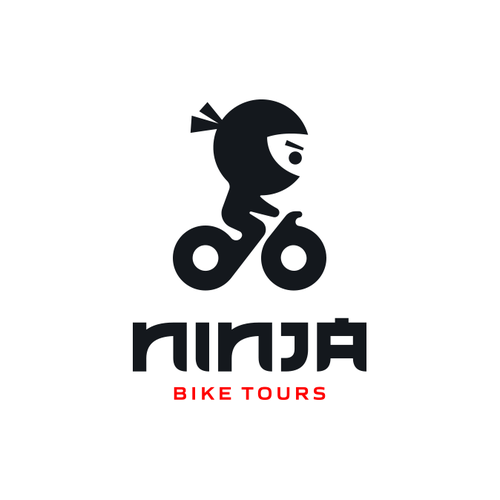 Tour logo with the title 'Ninja Bike Tours '