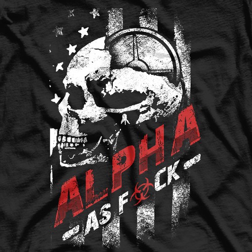 Gym t-shirt with the title 'Alpha'