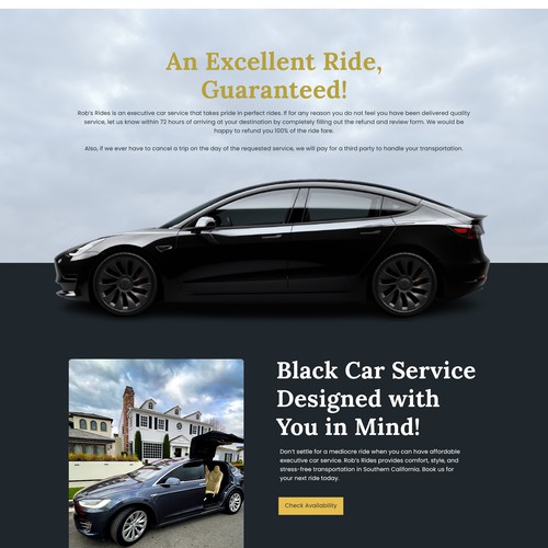 Premium website with the title 'Premiere Car Rental Service Landing Page'