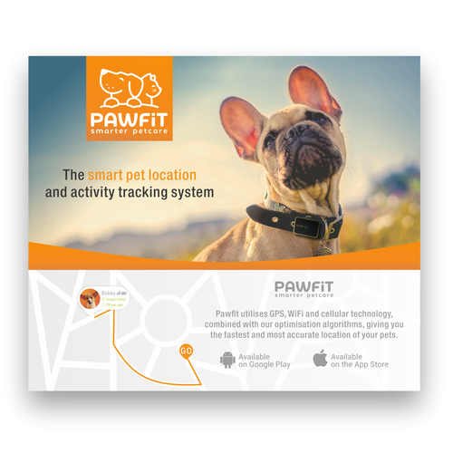 Dog packaging with the title 'GPS Device Logo'