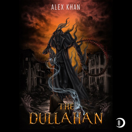Dark fantasy book cover with the title 'THE DULLAHAN '
