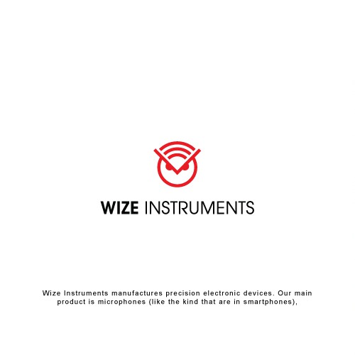 Microphone logo with the title 'Logo for Wize Instruments'