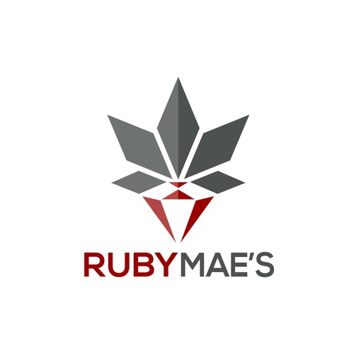 Ruby logo with the title 'Logo concept for Ruby Mae's'
