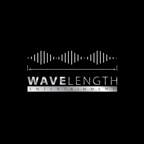 Music production logo with the title 'Logo concept for - WAVE LENGTH Entertainment'