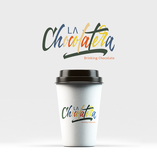 Chocolate logo with the title 'Logo LaChocolatera'