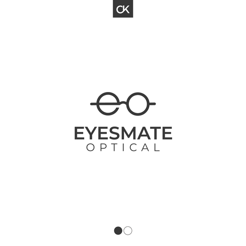Optics logo with the title 'Logo for Eyewear Store'