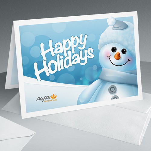 Theme design with the title 'Happy Holidays Greeting Card'