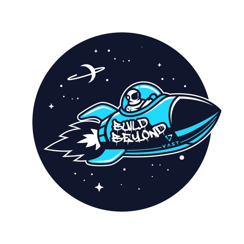 Astronaut t-shirt with the title 'T shirt design.'