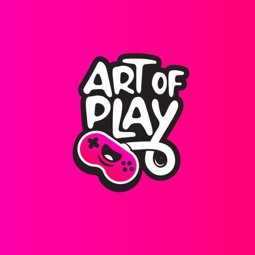 Gamer design with the title 'Video game studio  logo'