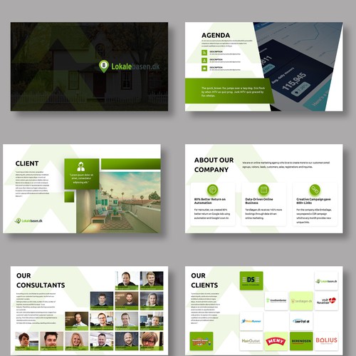Slide design with the title 'Branded Powerpoint Design'