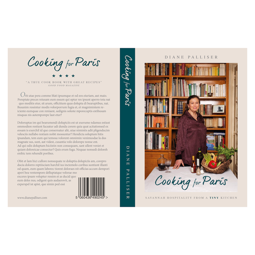 Cooking book cover with the title 'Cook Book Design'