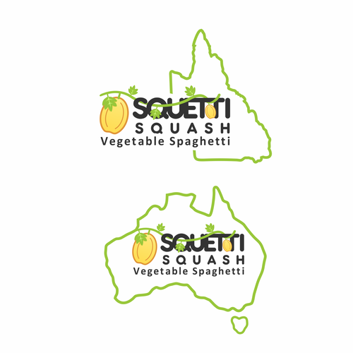 Agricultural design with the title 'Logo Design for Squetti Squash'