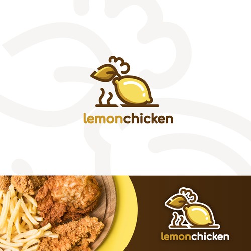 Fast food logo with the title 'Logo concept for a street-food restaurant'