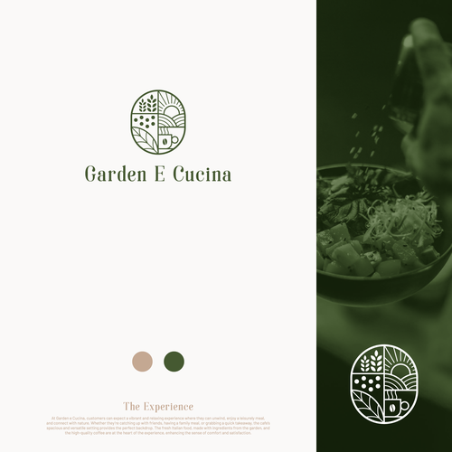 Italian brand with the title 'Restaurant Emblem Logo'