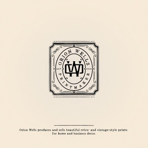 Home furnishing logo with the title 'Logo design'