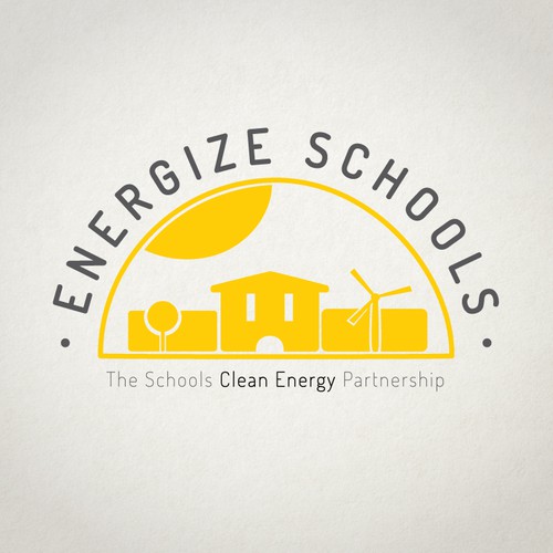 Green energy logo with the title 'Logo for ReEnergize Schools'