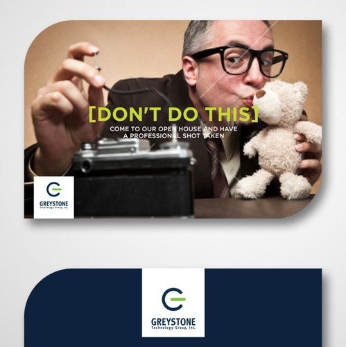 Card logo with the title 'New print or packaging design wanted for Greystone Technology Group'