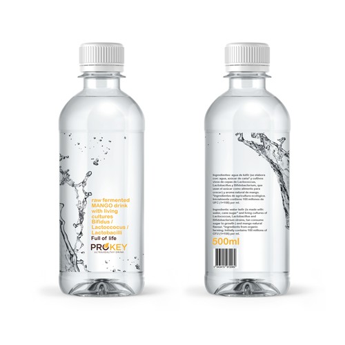 Branding label with the title 'Water brand'