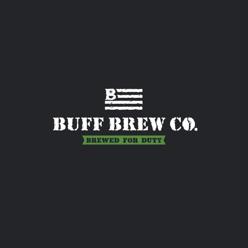 Coffee design with the title 'Buff Brew Co. Coffee Place'
