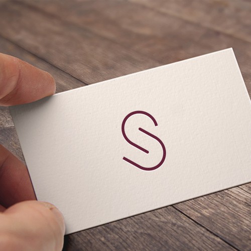 Red wine logo with the title 'Initial Letter S + U'