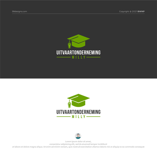 Funeral logo with the title 'Uitvaartonderneming Milly  Logo'