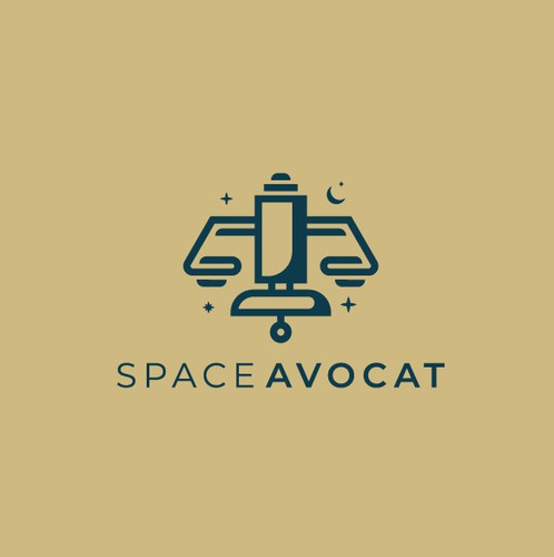 Satellite design with the title 'SpaceAvocat'