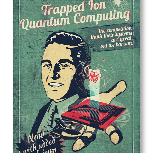 Quantum design with the title 'Quantum computer'