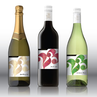 Modern wine label colection